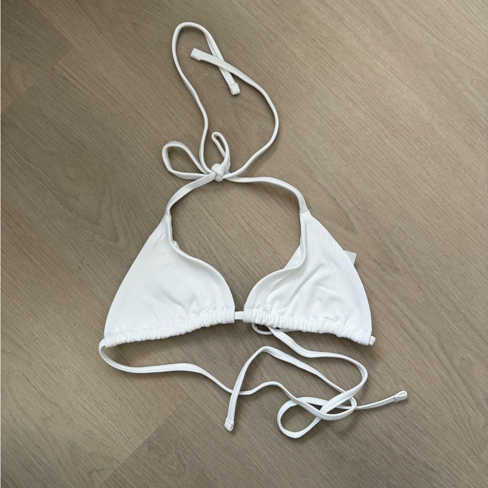 PINK Victoria's Secret White Bikini Top